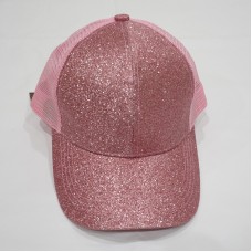 Authentic C.C Mujer&apos;s Glitter Pink C.C Pony Cap Baseball Hat NWT  799709826034 eb-82231984
